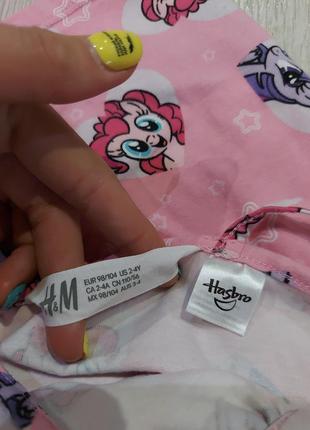 Летний комбинезон my little pony (hasbro) от h&m 2-4 года2 фото