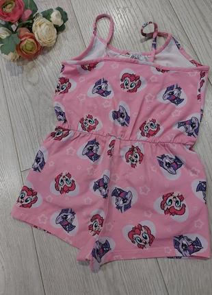 Летний комбинезон my little pony (hasbro) от h&m 2-4 года5 фото