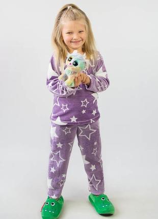 Детская махровая пижама теплая, дитяча махрова піжама2 фото