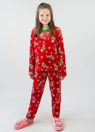 Детская махровая пижама теплая, дитяча махрова піжама5 фото