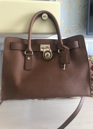 Сумка натуральна шкіра michael kors hamilton оригінал2 фото