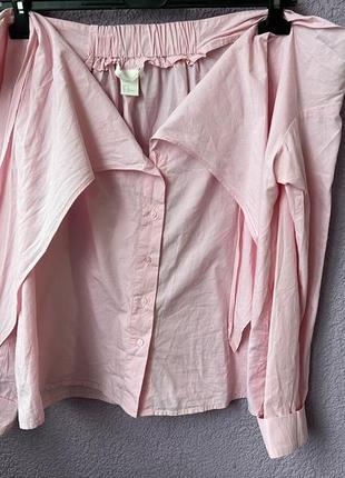 Рубашка с завязкой h&m 3