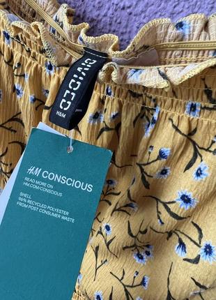 Нова! блуза в квітковий принт h&m 5