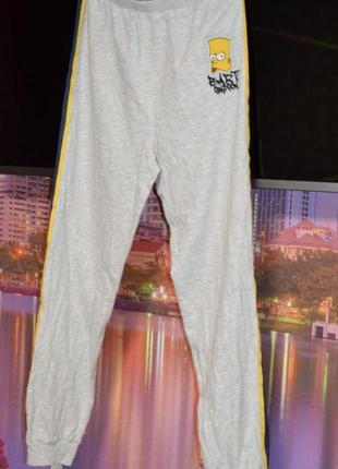 Серые спортивные штаны с симсоном 13/14 лет