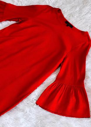 Яскраве червоне плаття з розкльошеними рукавами next стан: ідеальний розмір:10-12 додаткові заміри з радістю відповім в особисті повідомлення