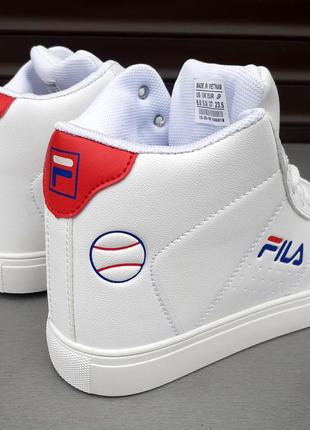 Fila кроссовки женские белве высокие кожаные деми9 фото