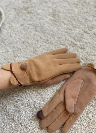 Рукавиці рукавички перчатки котики з вушками4 фото