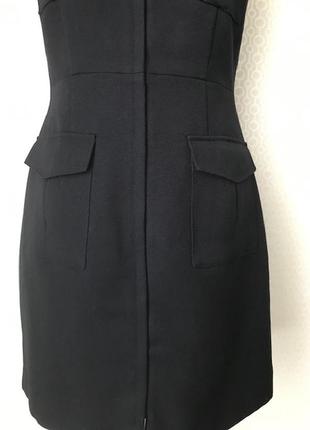 Стильное платье без рукавов / сарафан в стиле сафари от h&m, размер 42, укр 46-485 фото