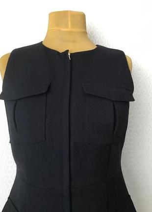 Стильное платье без рукавов / сарафан в стиле сафари от h&m, размер 42, укр 46-484 фото