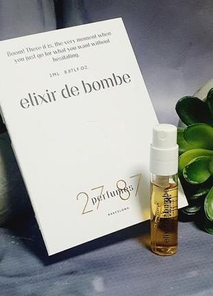 Оригінальний пробнік 27 87 perfumes elixir de bombe оригінал    пробник оригинал духи