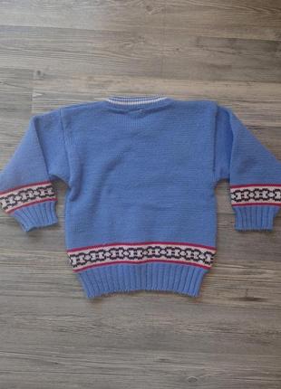 Красивый детский свитер 3-5 лет кофта джемпер пуловер2 фото