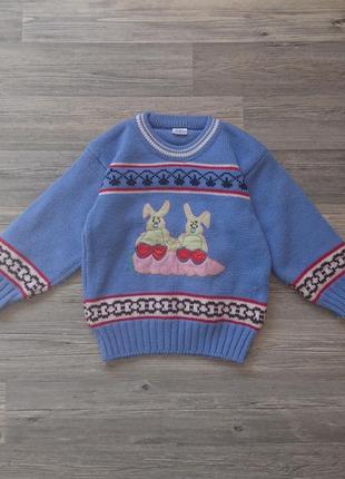 Красивый детский свитер 3-5 лет кофта джемпер пуловер3 фото