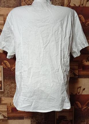 Білосніжна бавовняна сорочка burberry,p.xxl6 фото