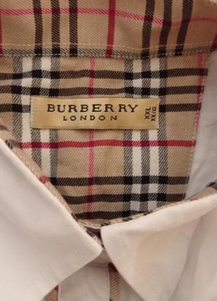 Білосніжна бавовняна сорочка burberry,p.xxl4 фото