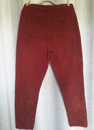 100% коттон. женские брендовые вельветовые джинсы, штаны, брюки  w30l32 яркие коралловые8 фото