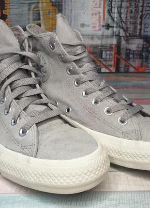 Высокие кожаные кеды converse all star2 фото