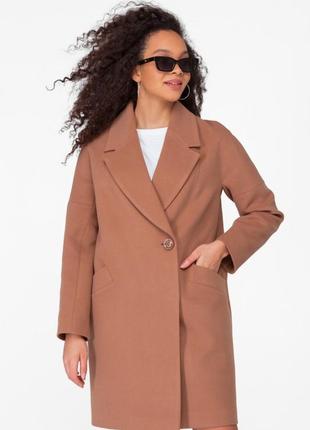 Пальто женское короткое, кашемировое, с поясом, кэмел, демисезонное, деми, песочные часы3 фото