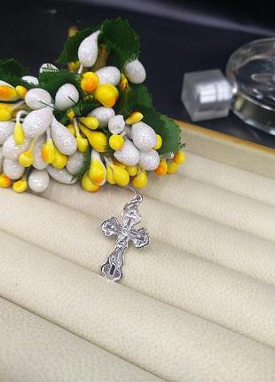 Срібний красивий гарний хрестик 925