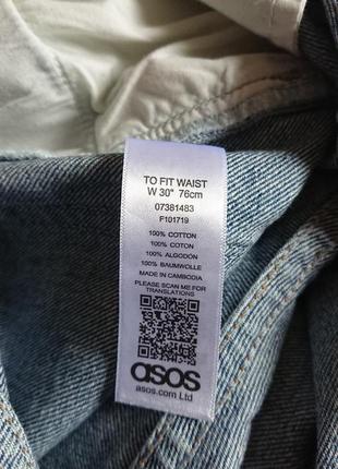 Брендові фірмові англійські джинсові шорти asos, нові, розмір 30анг.10 фото