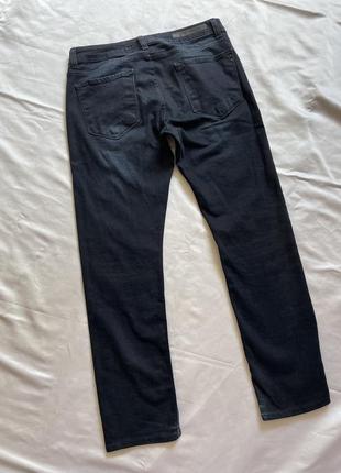 Джинсы мужские темно синие, джинсы классические дешевые8 фото