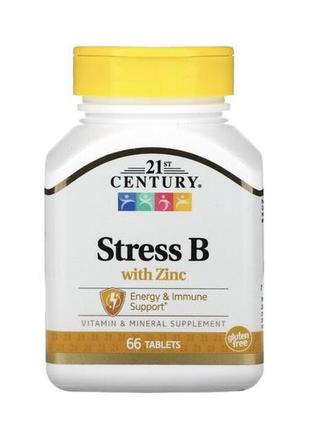 Вітамінами групи в 21st century, stress b with zinc, 66 табл.1 фото