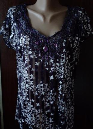 Блуза-футболка нарядна per una