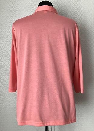 Комфортный тонкий джемпер красивого нежно розового цвета, германия, размер 48, укр 56-583 фото