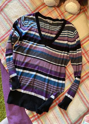 Полосатий сведр джемпер