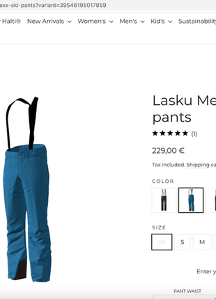 Лижні зимові штани halti lasku men's drymaxx ski pants8 фото