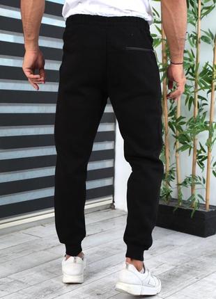 Чорні теплі спортивні штани топ якість3 фото