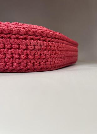 Вязаная сумка багет