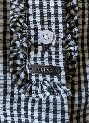 Блуза-сорочка в дрібну клітинку guess4 фото
