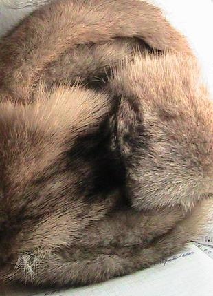Шапка ушанка меховая 55р