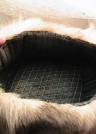 Шапка ушанка меховая 55р