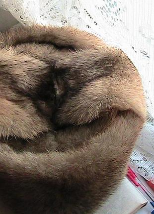 Шапка ушанка меховая 55р