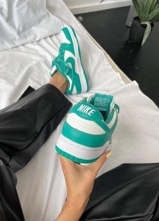 Nike sb dunk low bright mint новинка яскраві жіночі мятні кросівки найк яркие бирюзовые мятные кроссовки демисезон6 фото