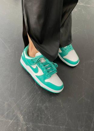 Nike sb dunk low bright mint новинка яскраві жіночі мятні кросівки найк яркие бирюзовые мятные кроссовки демисезон2 фото