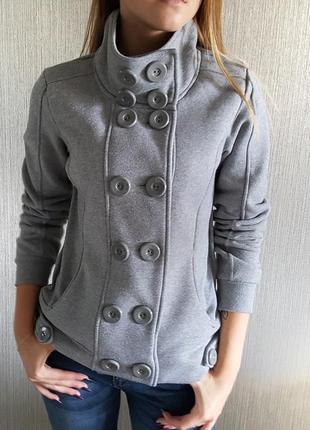 Серое пальто, полупальто