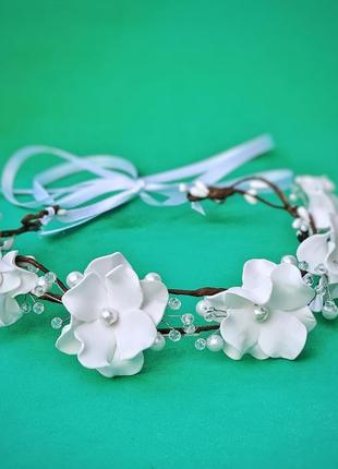 Ободок для девочки/нежный цветочный ободок