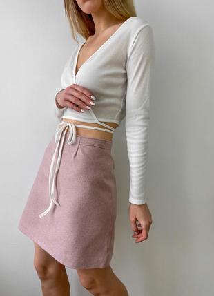 Базовая юбка трапеция в гусиную лапку2 фото