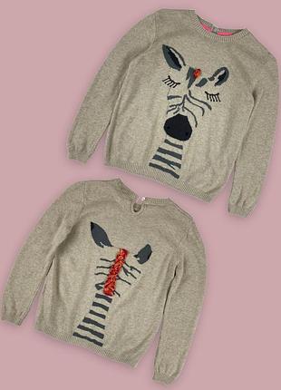 Светр від m&s з дуже класним принтом базовий колір