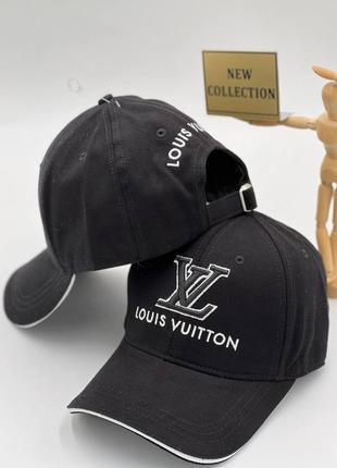 Кепка чорна жіноча чоловіча в стилі louis vuitton бейсболка луї вітон унісекс