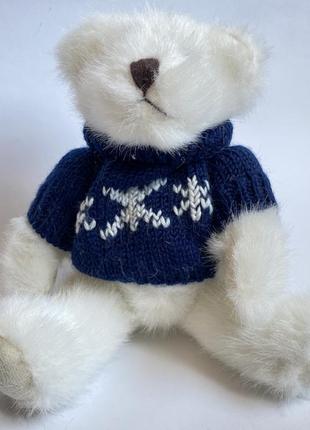 Мягкая игрушка белый медведь 🐻‍❄️ в вязанном свитере2 фото