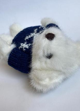 Мягкая игрушка белый медведь 🐻‍❄️ в вязанном свитере5 фото
