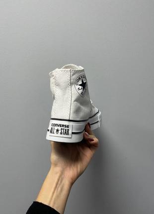 Converse hight x chuck taylor platform ‘white’5 фото