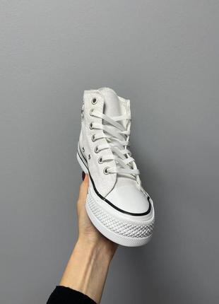 Converse hight x chuck taylor platform ‘white’6 фото