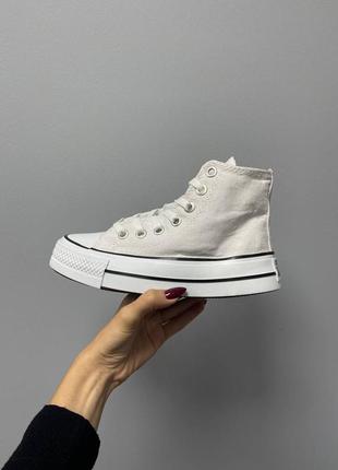 Converse hight x chuck taylor platform ‘white’7 фото