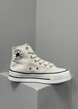 Converse hight x chuck taylor platform ‘white’2 фото