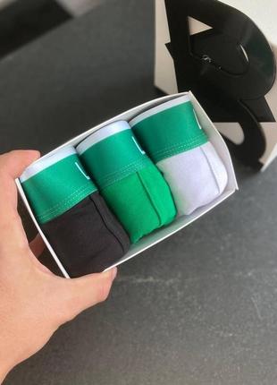 Мужской набор трусов боксеров lacoste boxer 3 шт.  подарочный