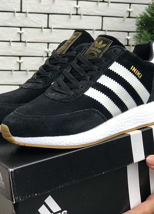 Жіночі зимові ❄️ кросівки adidas iniki(мех)❄️